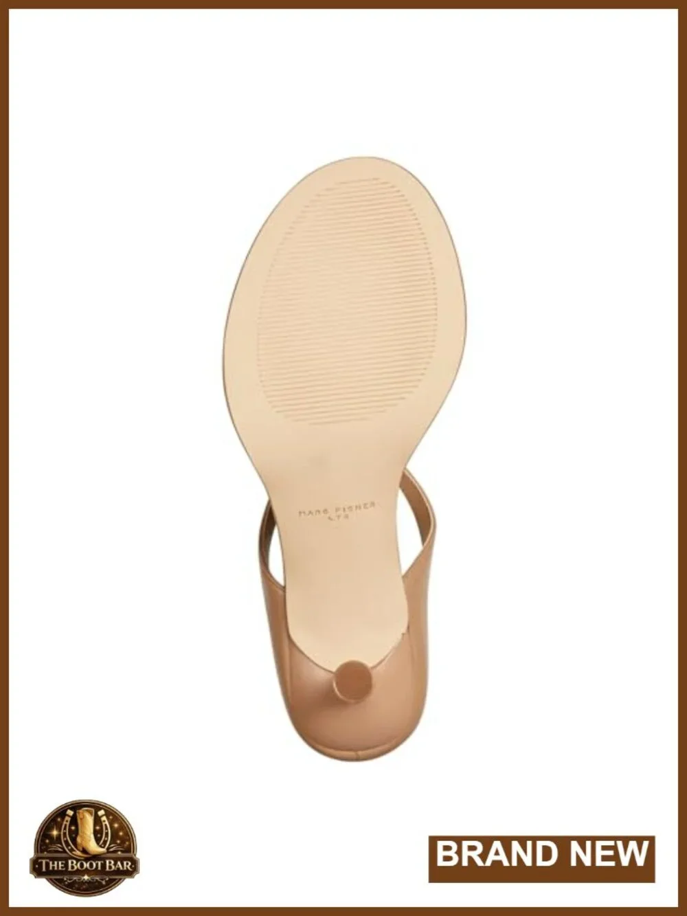 Marc Fisher LTD Alonde Heeled Sandals Kitten Heel Leather Almond Toe Slip On